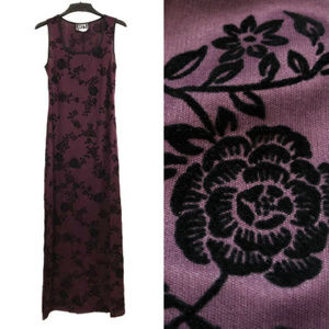 COPY - CITY TRIANGLES vintage bodycon maxi floral sheath